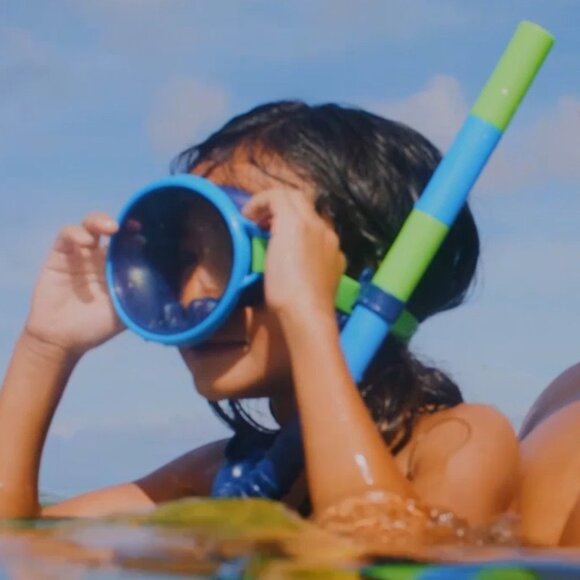 Speedo Kids' Retro Snorkel Mask Set - NWT - Picture 1 of 3